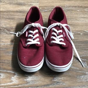 Burgundy Vans